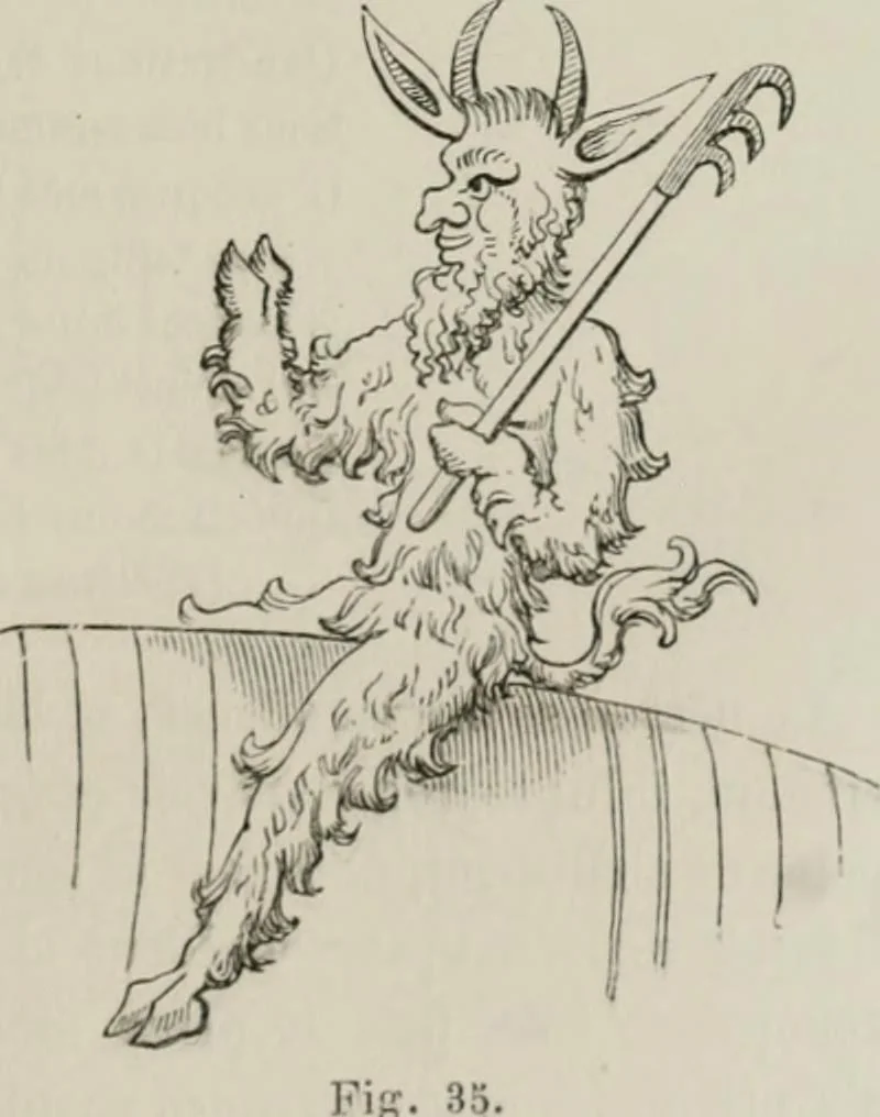An illustration from Histoire de la caricature et du grotesque dans la littérature et dans l'art, 1875, leaf 98