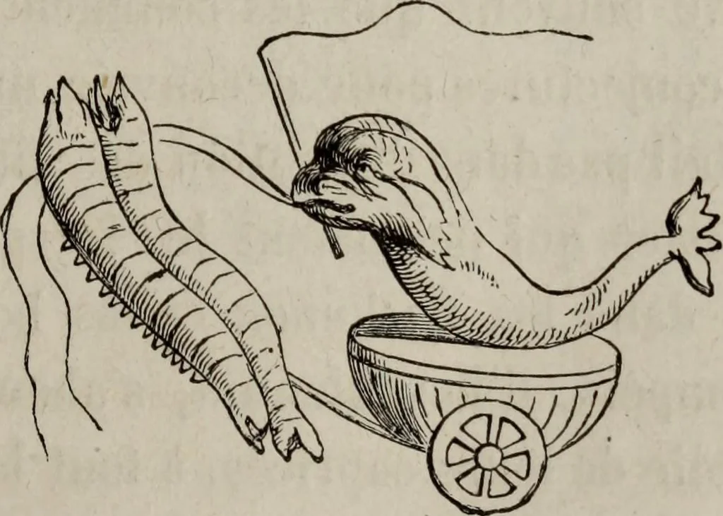 An illustration from Histoire de la caricature antique, 1867, leaf 113