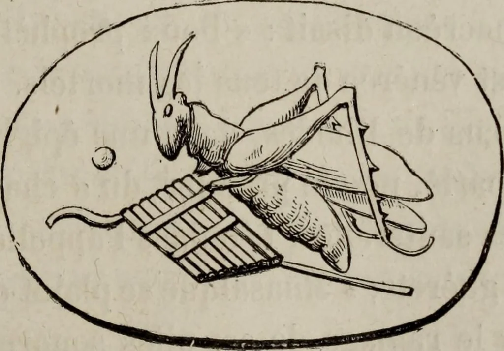 An illustration from Histoire de la caricature antique, 1867, leaf 119