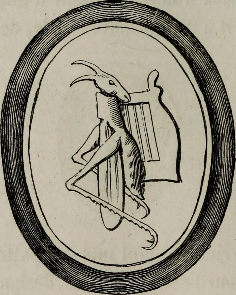 An illustration from Histoire de la caricature antique, 1867, leaf 120