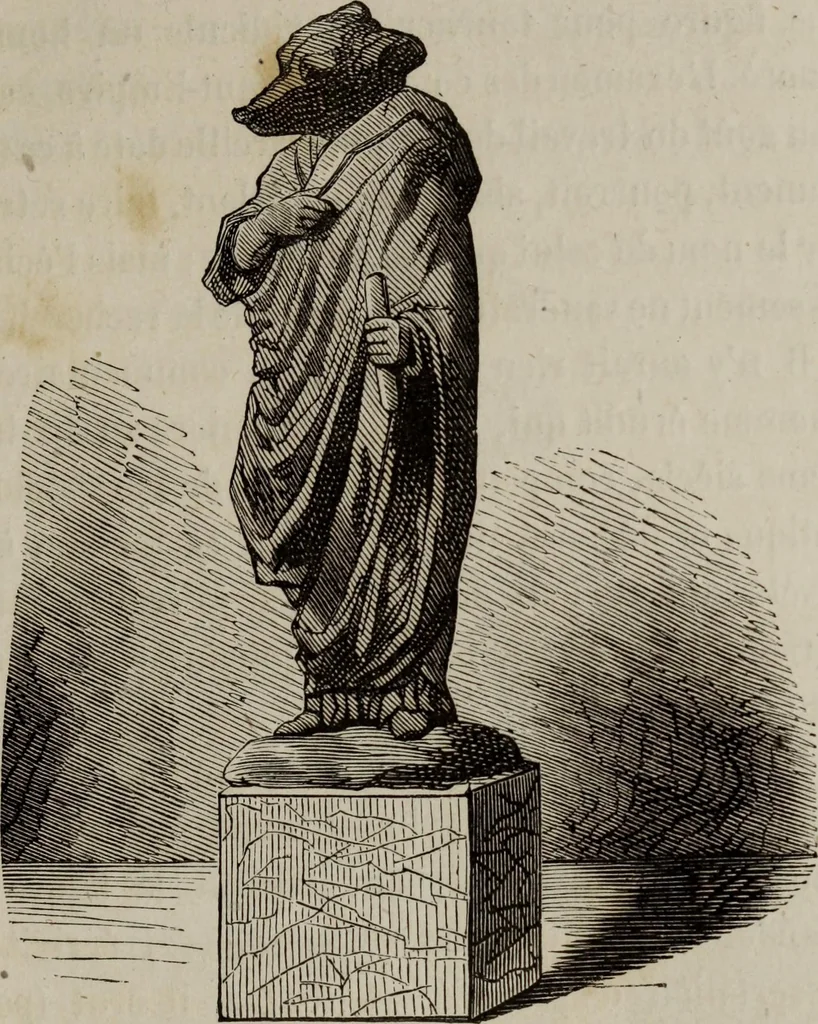 An illustration from Histoire de la caricature antique, 1867, leaf 149