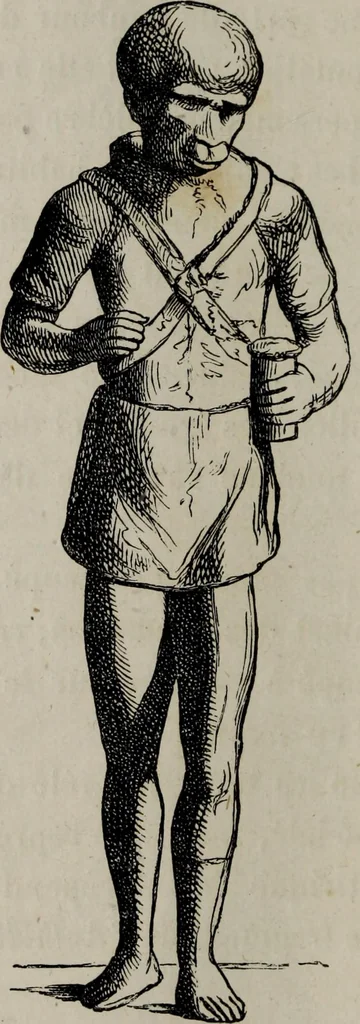 An illustration from Histoire de la caricature antique, 1867, leaf 160