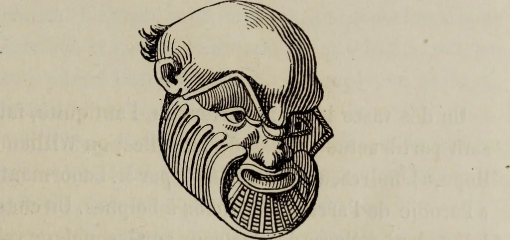 An illustration from Histoire de la caricature antique, 1867, leaf 221