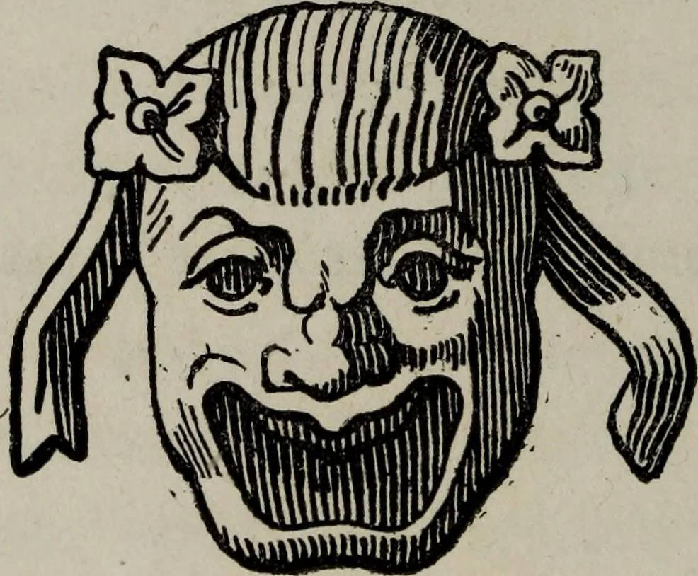An illustration from Histoire de la caricature antique, 1867, leaf 236