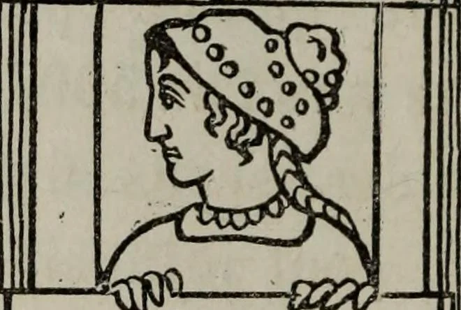 An illustration from Histoire de la caricature antique, 1867, leaf 248