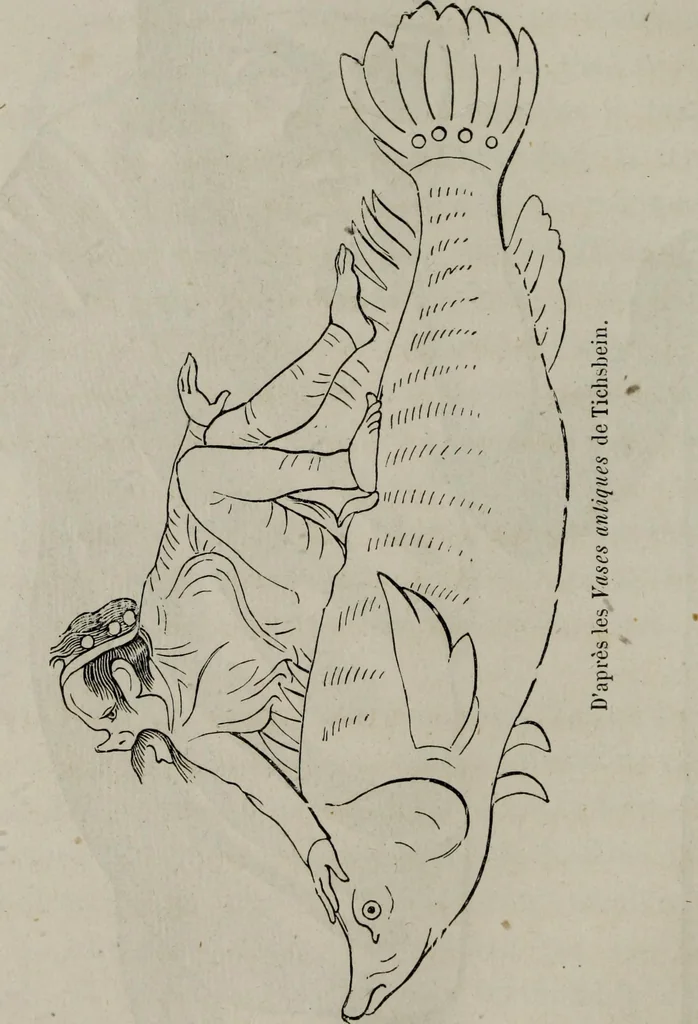 An illustration from Histoire de la caricature antique, 1867, leaf 268