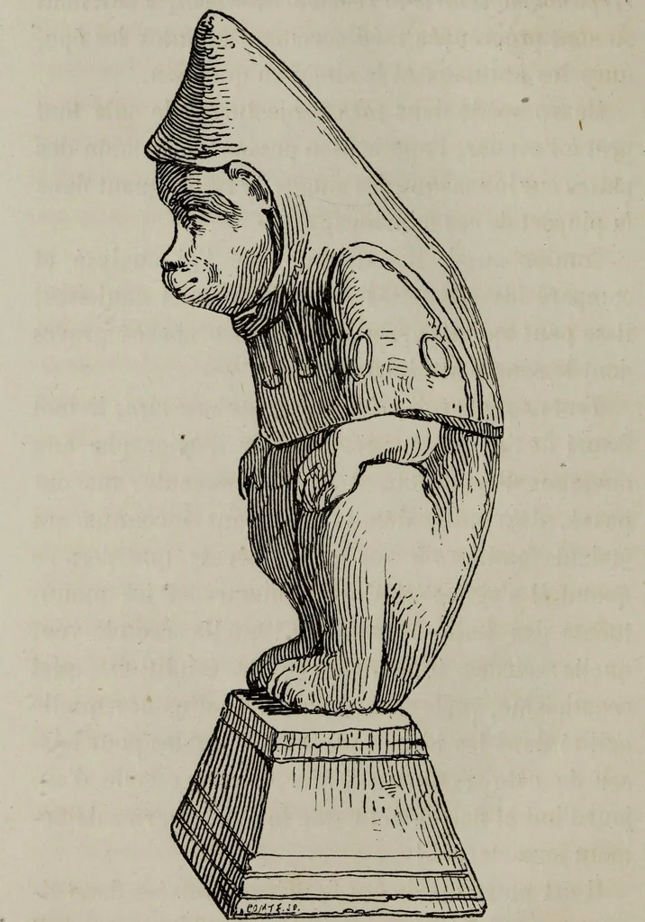 An illustration from Histoire de la caricature antique, 1867, leaf 332