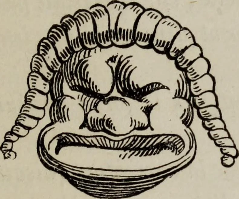 An illustration from Histoire de la caricature antique, 1867, leaf 5