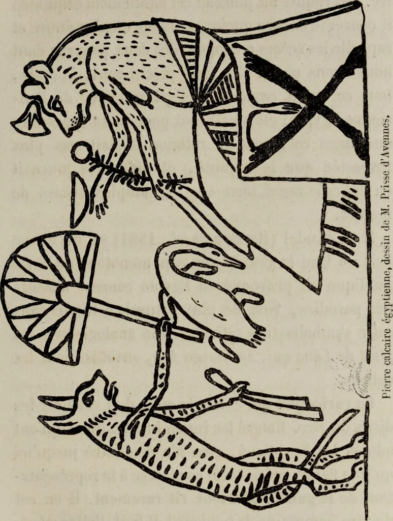 An illustration from Histoire de la caricature antique, 1867, leaf 51