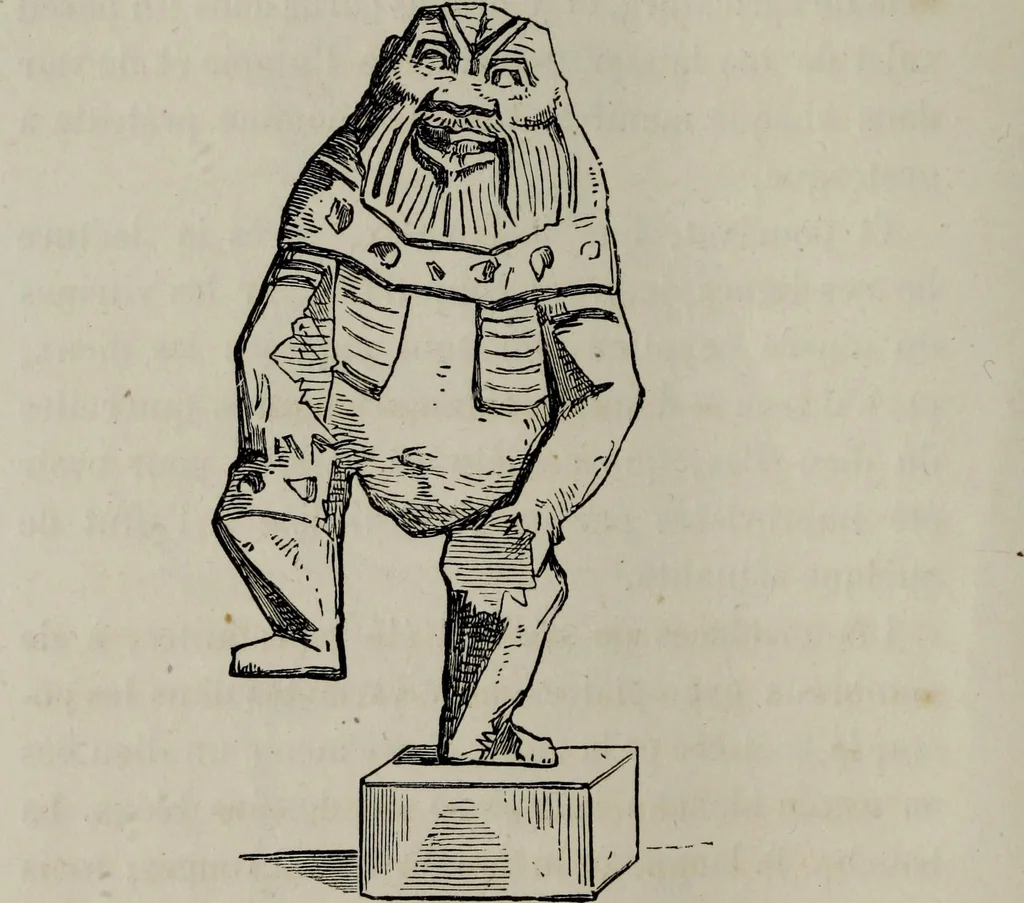 An illustration from Histoire de la caricature antique, 1867, leaf 56