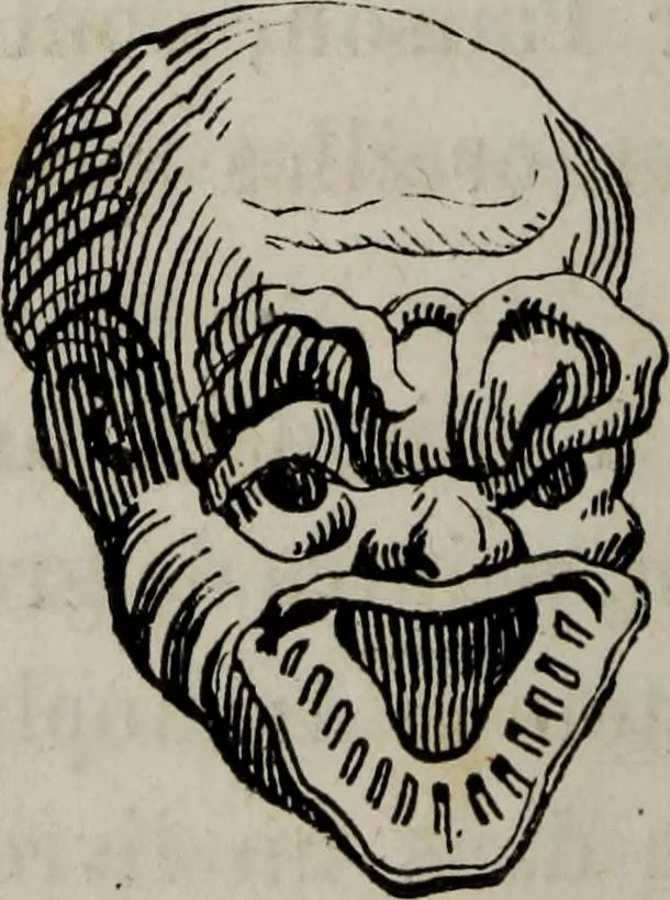 An illustration from Histoire de la caricature antique, 1867, leaf 70