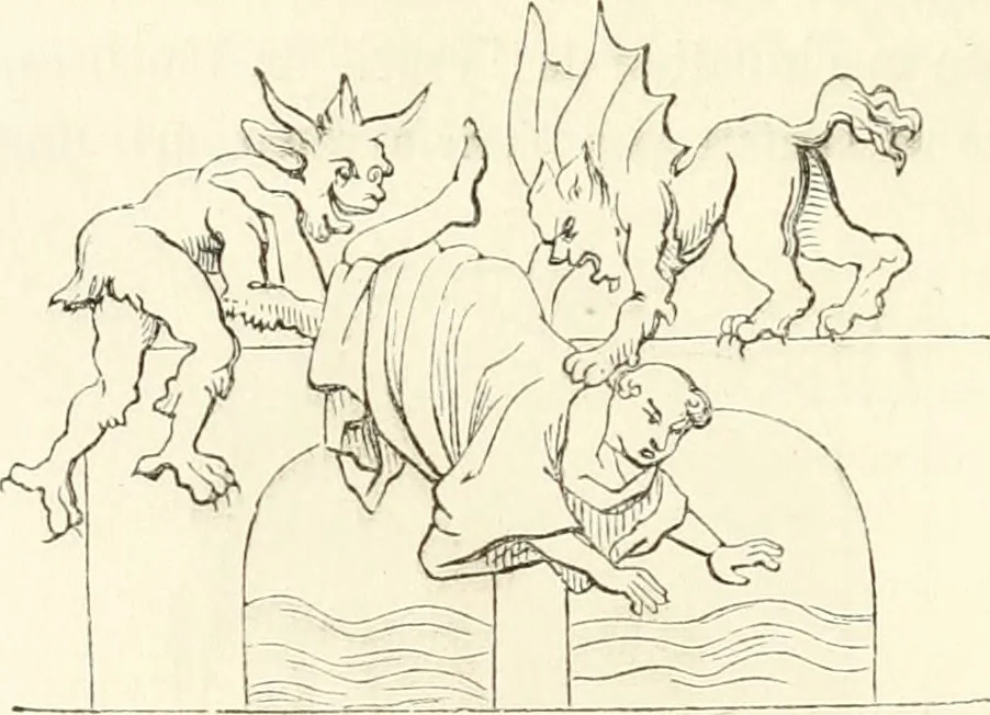 An illustration from Histoire de la caricature et du grotesque dans la littérature et dans l'art, 1875, leaf 101