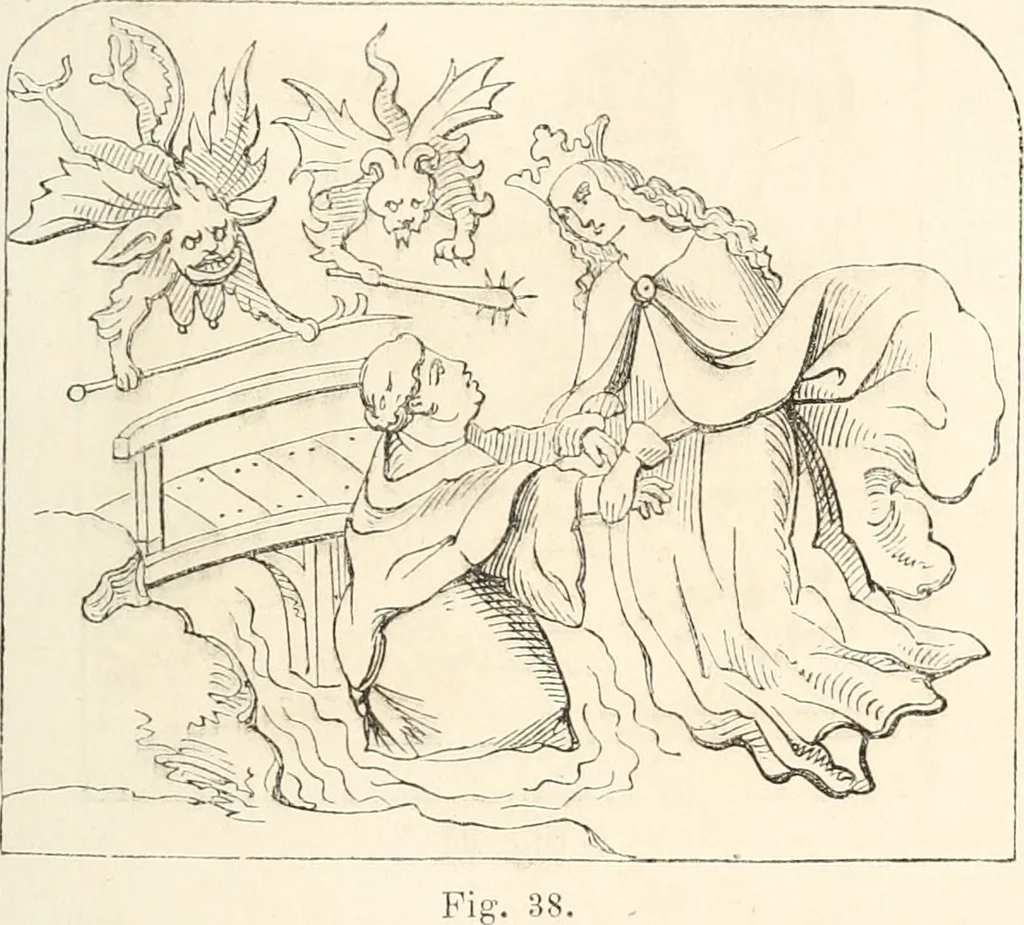 An illustration from Histoire de la caricature et du grotesque dans la littérature et dans l'art, 1875, leaf 102