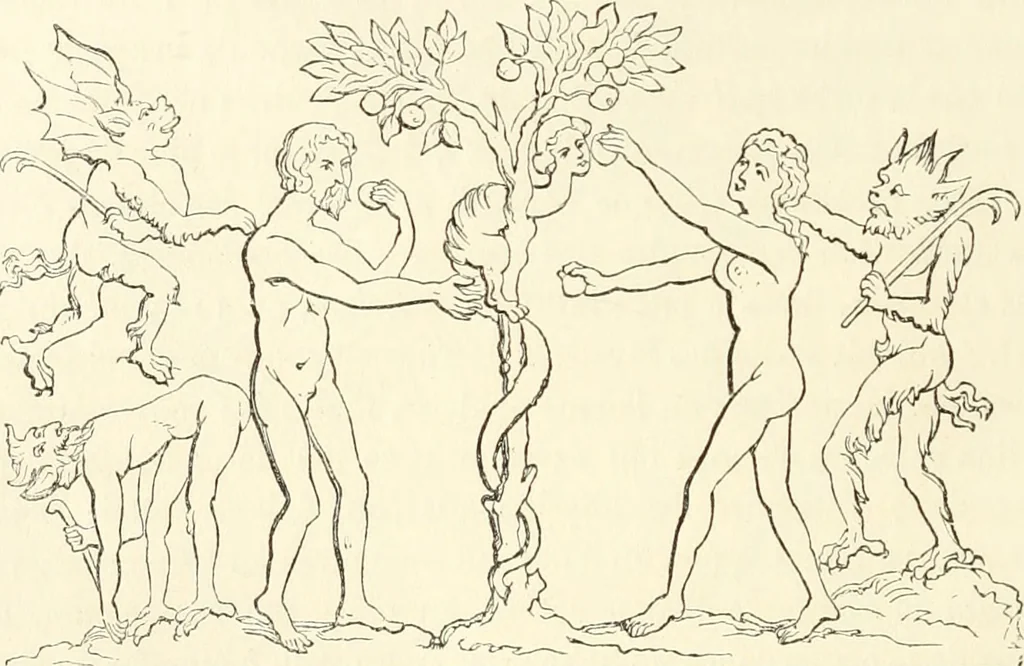 An illustration from Histoire de la caricature et du grotesque dans la littérature et dans l'art, 1875, leaf 107