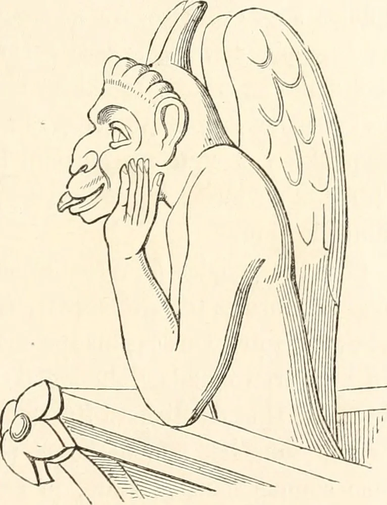 An illustration from Histoire de la caricature et du grotesque dans la littérature et dans l'art, 1875, leaf 108