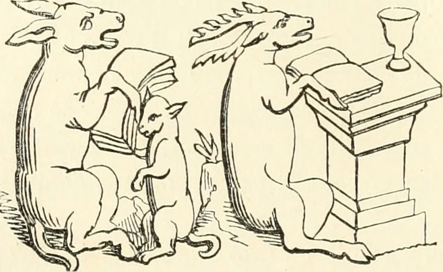 An illustration from Histoire de la caricature et du grotesque dans la littérature et dans l'art, 1875, leaf 115