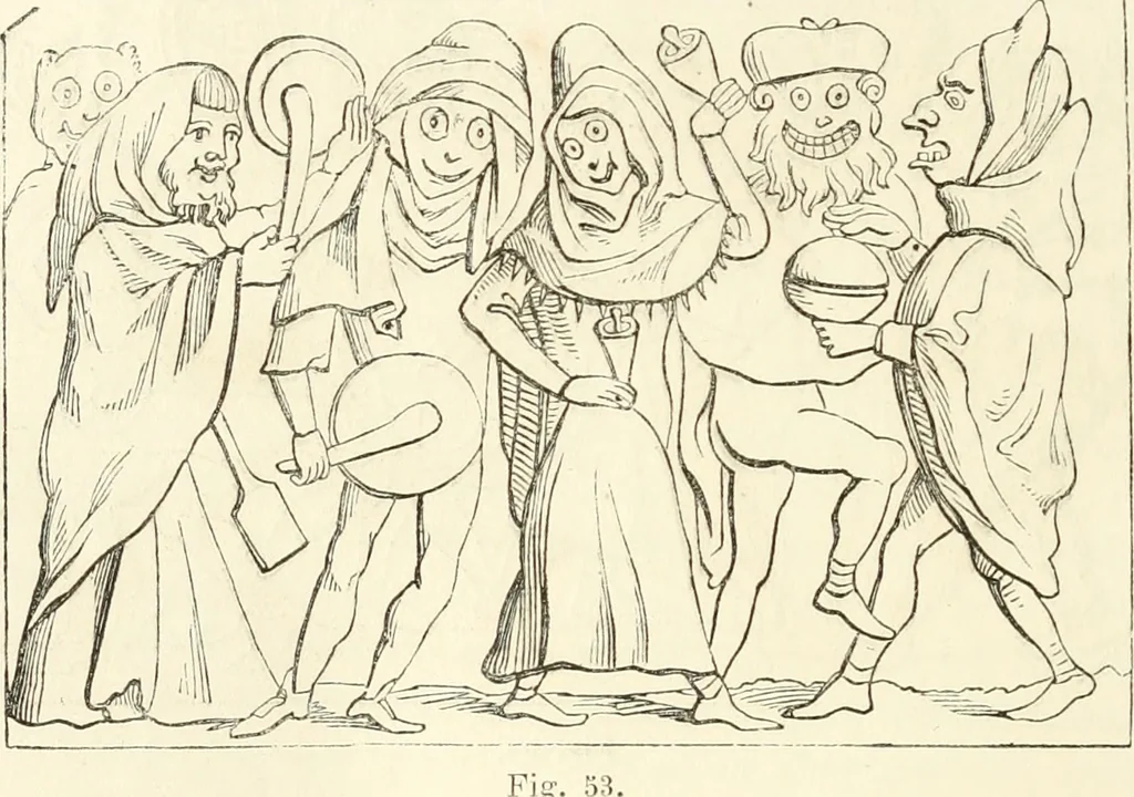An illustration from Histoire de la caricature et du grotesque dans la littérature et dans l'art, 1875, leaf 121