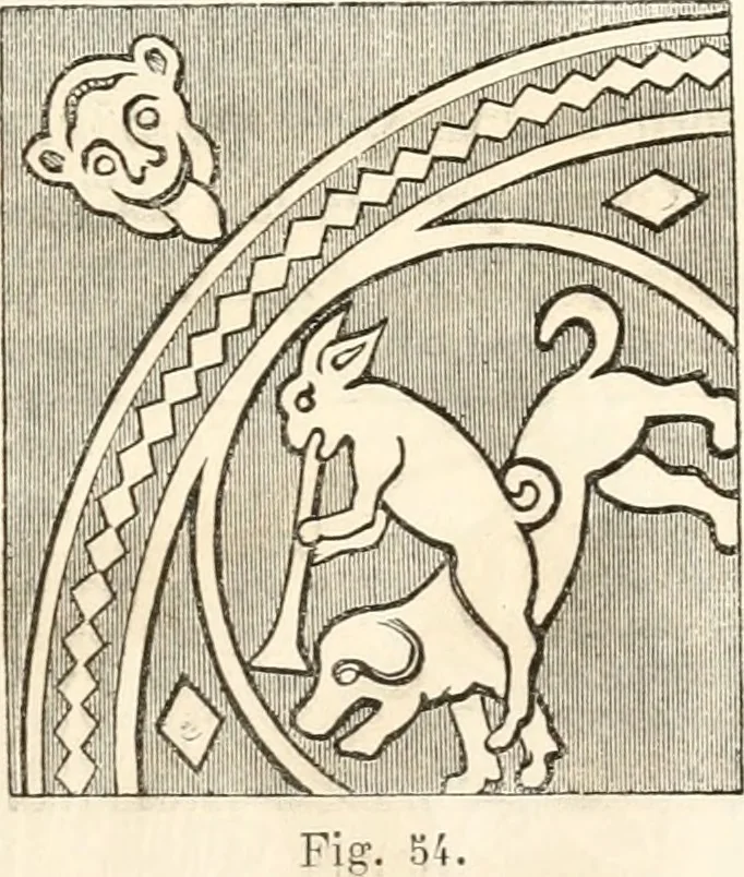 An illustration from Histoire de la caricature et du grotesque dans la littérature et dans l'art, 1875, leaf 122