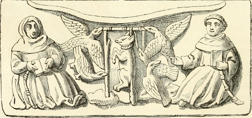 An illustration from Histoire de la caricature et du grotesque dans la littérature et dans l'art, 1875, leaf 123