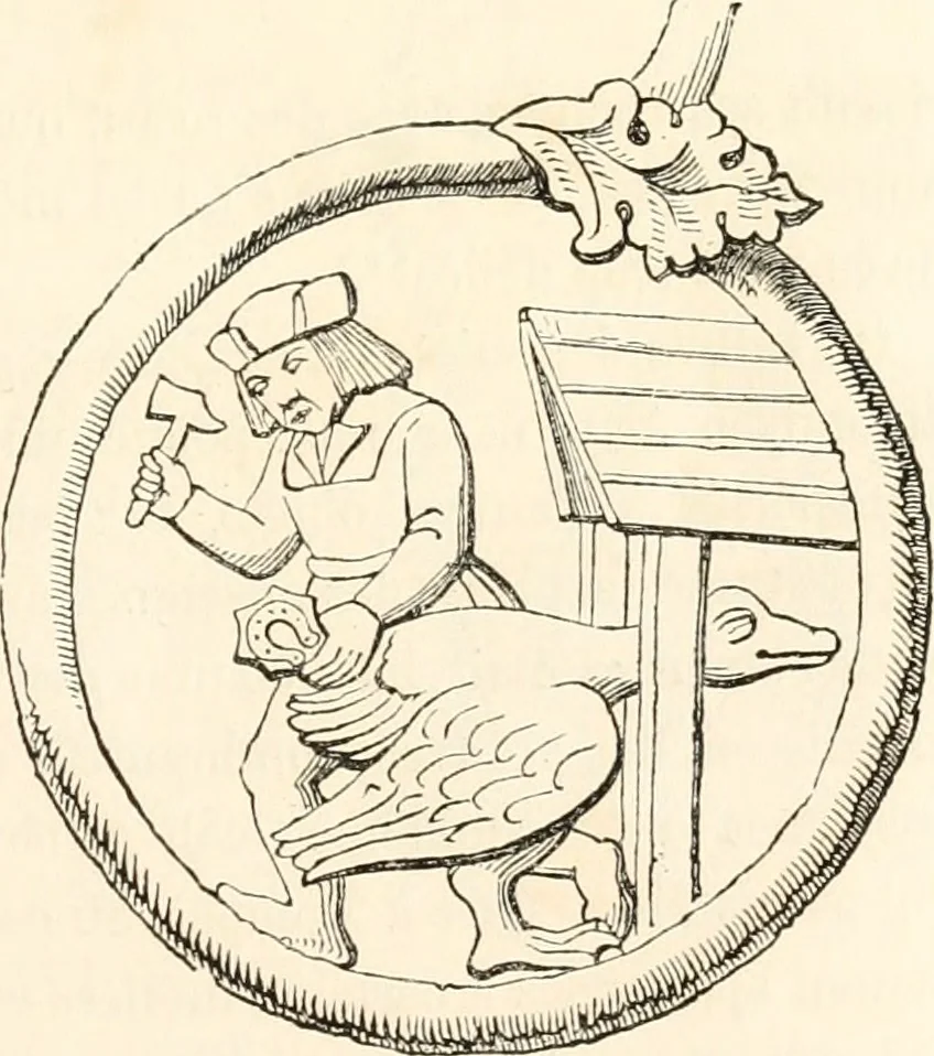 An illustration from Histoire de la caricature et du grotesque dans la littérature et dans l'art, 1875, leaf 124