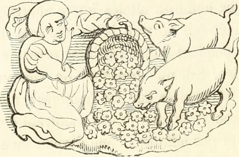 An illustration from Histoire de la caricature et du grotesque dans la littérature et dans l'art, 1875, leaf 125