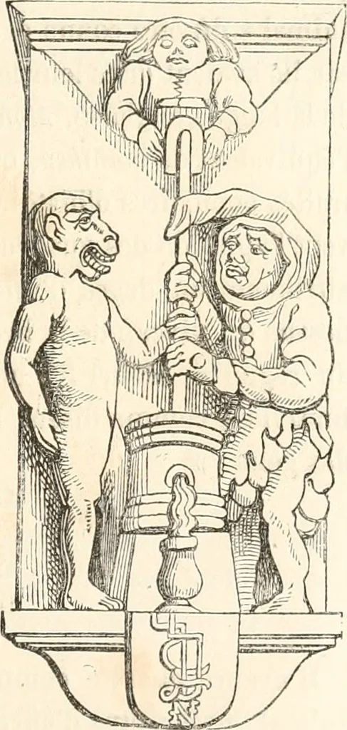 An illustration from Histoire de la caricature et du grotesque dans la littérature et dans l'art, 1875, leaf 126