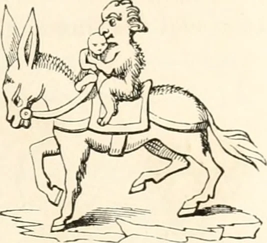 An illustration from Histoire de la caricature et du grotesque dans la littérature et dans l'art, 1875, leaf 128