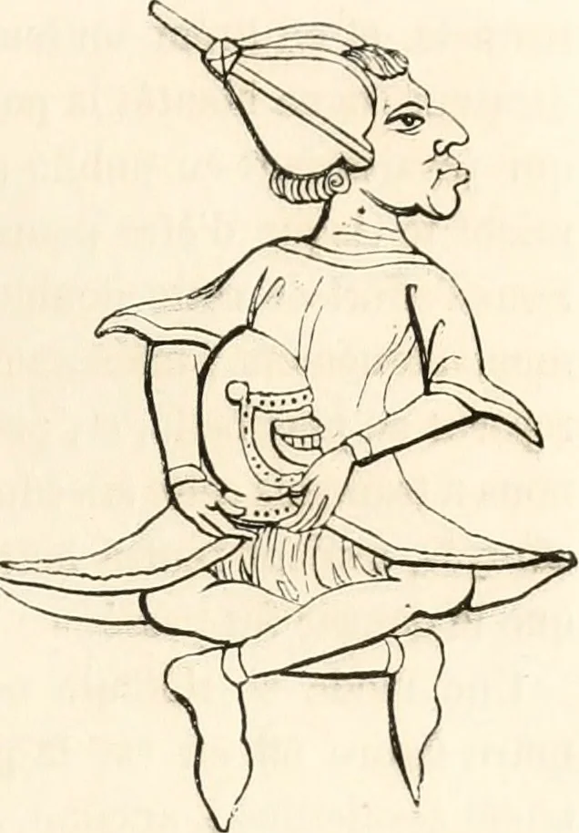 An illustration from Histoire de la caricature et du grotesque dans la littérature et dans l'art, 1875, leaf 134