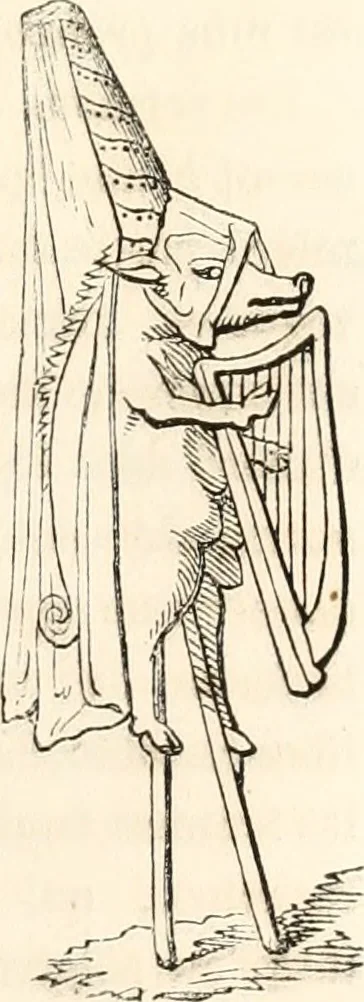 An illustration from Histoire de la caricature et du grotesque dans la littérature et dans l'art, 1875, leaf 134