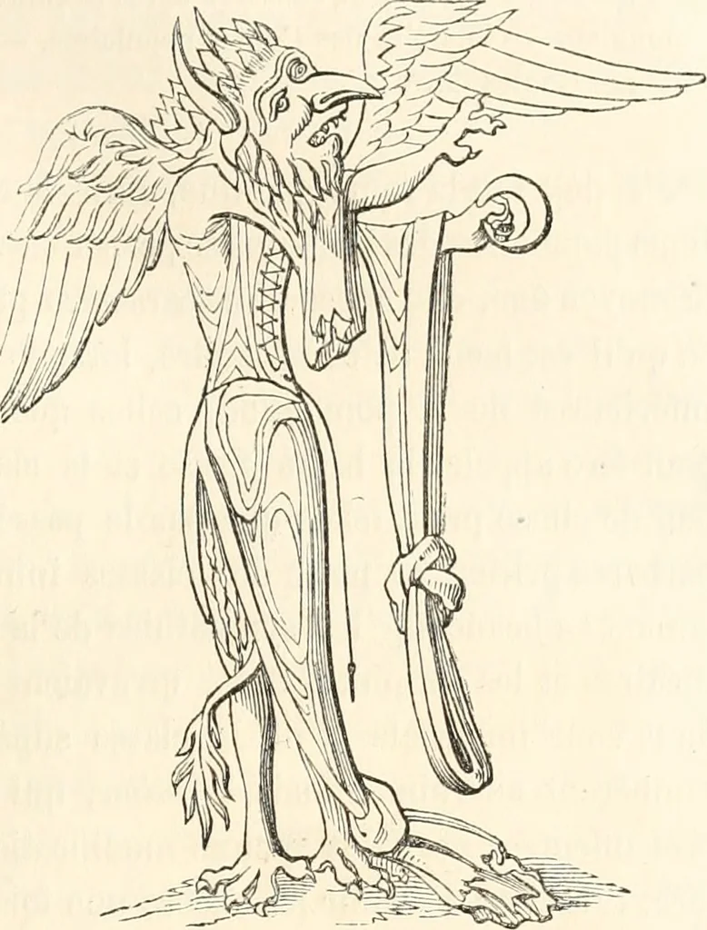 An illustration from Histoire de la caricature et du grotesque dans la littérature et dans l'art, 1875, leaf 136
