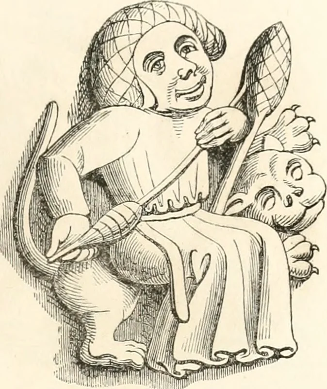 An illustration from Histoire de la caricature et du grotesque dans la littérature et dans l'art, 1875, leaf 150