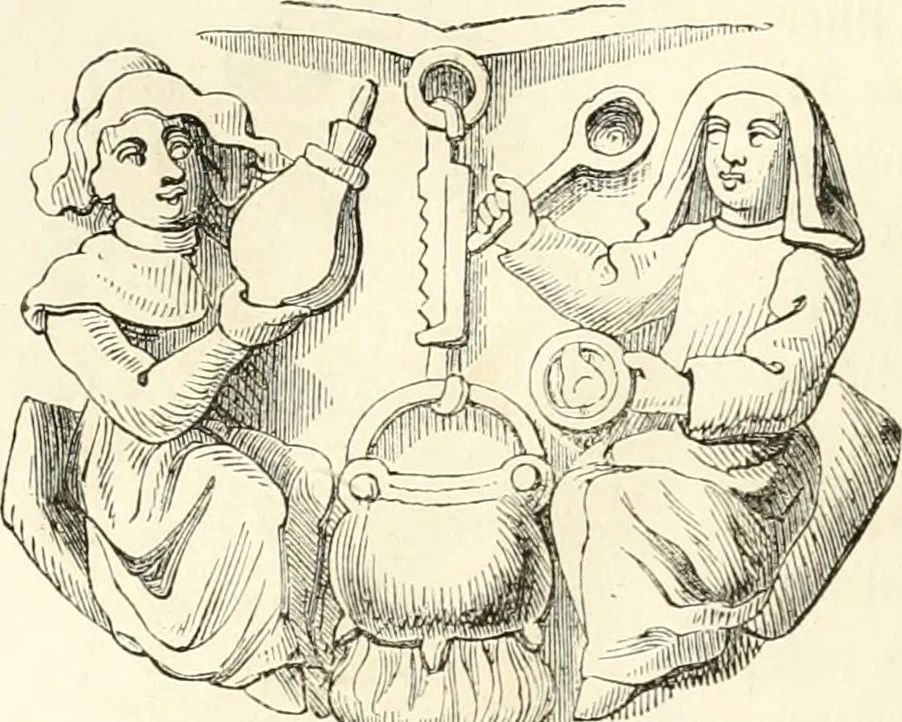 An illustration from Histoire de la caricature et du grotesque dans la littérature et dans l'art, 1875, leaf 151