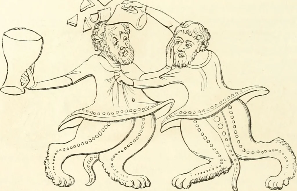 An illustration from Histoire de la caricature et du grotesque dans la littérature et dans l'art, 1875, leaf 151