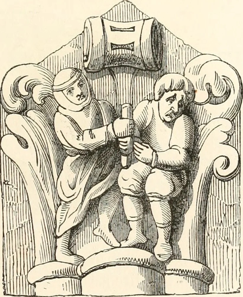 An illustration from Histoire de la caricature et du grotesque dans la littérature et dans l'art, 1875, leaf 152