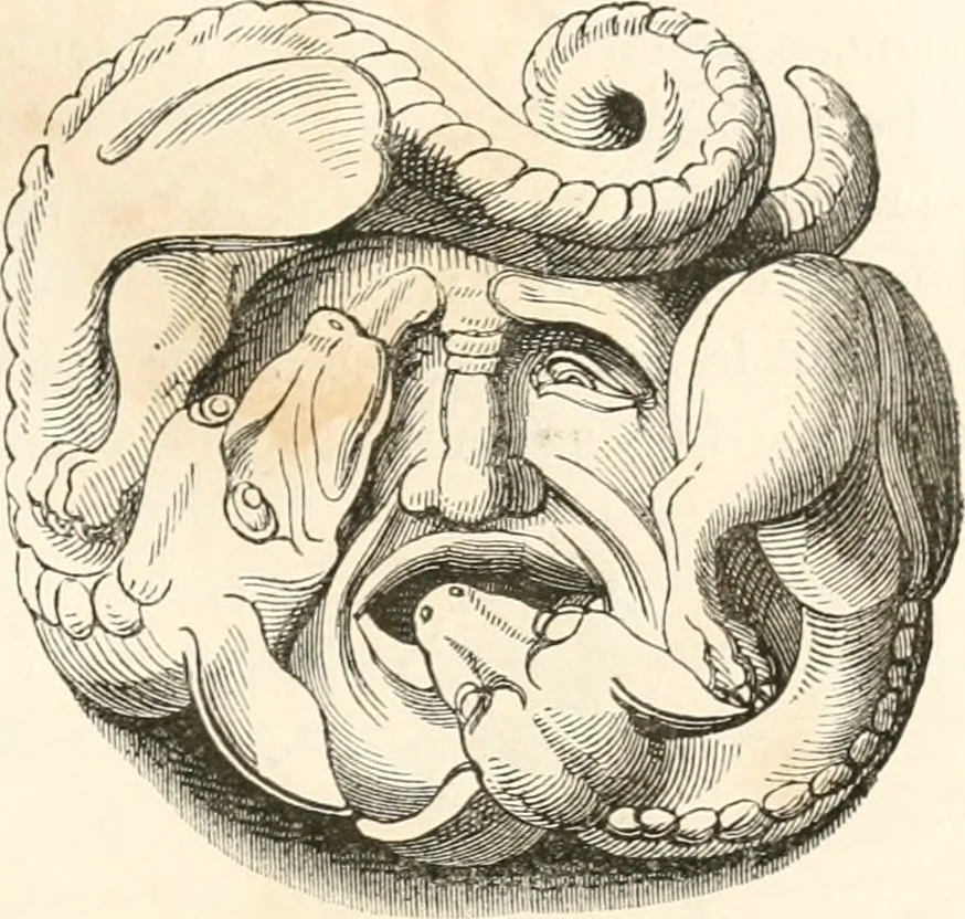 An illustration from Histoire de la caricature et du grotesque dans la littérature et dans l'art, 1875, leaf 172