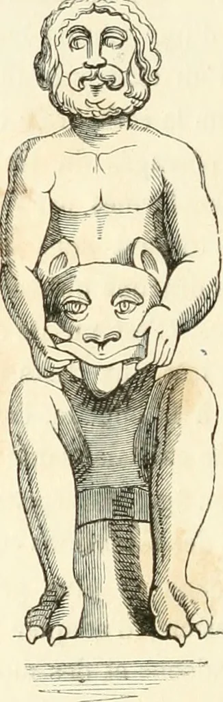 An illustration from Histoire de la caricature et du grotesque dans la littérature et dans l'art, 1875, leaf 173