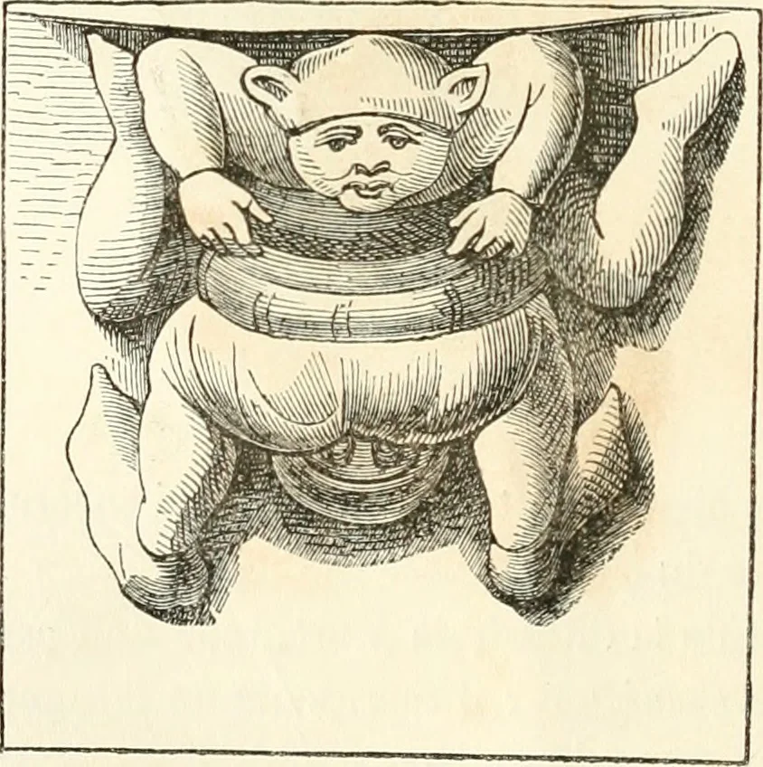 An illustration from Histoire de la caricature et du grotesque dans la littérature et dans l'art, 1875, leaf 175