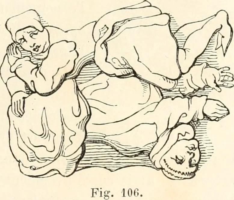 An illustration from Histoire de la caricature et du grotesque dans la littérature et dans l'art, 1875, leaf 176