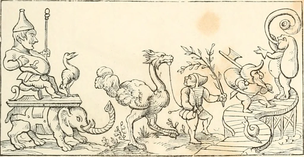 An illustration from Histoire de la caricature et du grotesque dans la littérature et dans l'art, 1875, leaf 178