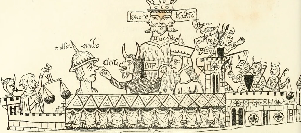 An illustration from Histoire de la caricature et du grotesque dans la littérature et dans l'art, 1875, leaf 197