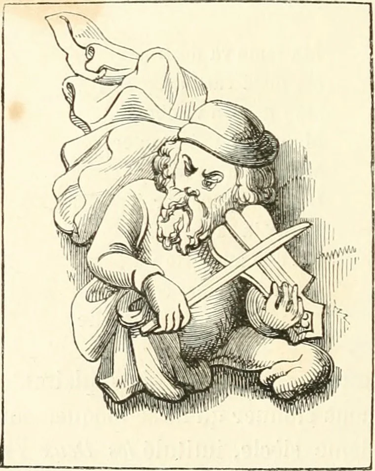 An illustration from Histoire de la caricature et du grotesque dans la littérature et dans l'art, 1875, leaf 211