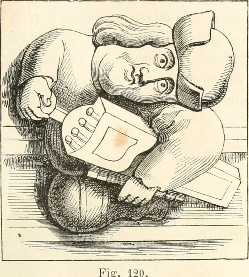 An illustration from Histoire de la caricature et du grotesque dans la littérature et dans l'art, 1875, leaf 212
