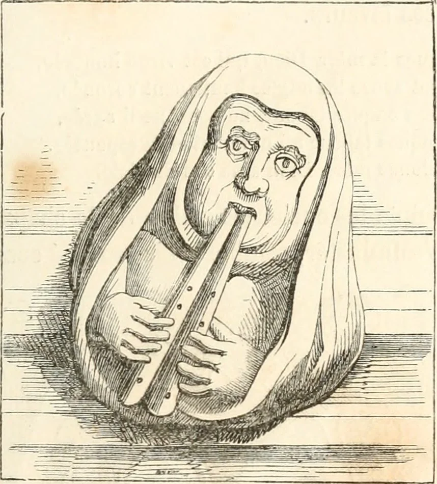 An illustration from Histoire de la caricature et du grotesque dans la littérature et dans l'art, 1875, leaf 214