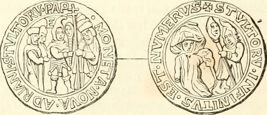 An illustration from Histoire de la caricature et du grotesque dans la littérature et dans l'art, 1875, leaf 229