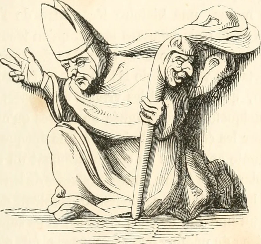 An illustration from Histoire de la caricature et du grotesque dans la littérature et dans l'art, 1875, leaf 230
