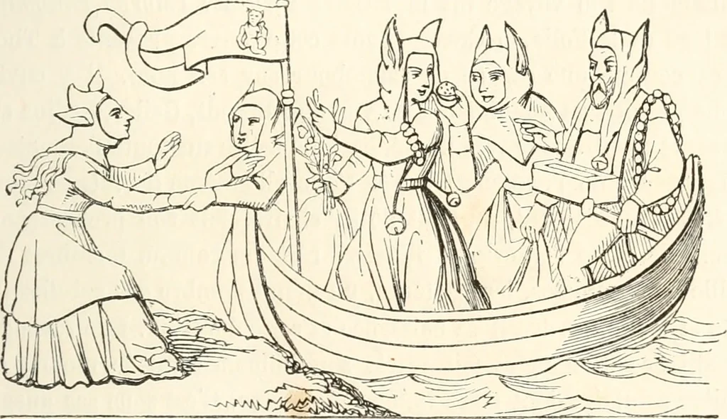 An illustration from Histoire de la caricature et du grotesque dans la littérature et dans l'art, 1875, leaf 240