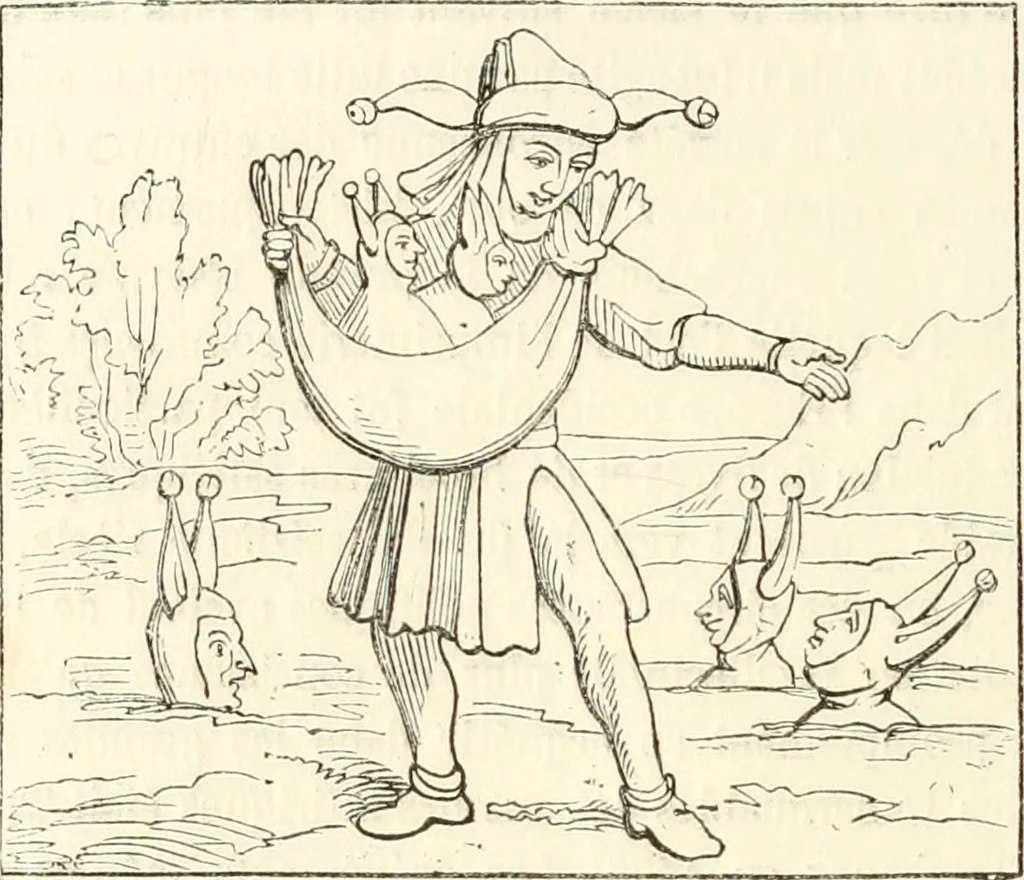 An illustration from Histoire de la caricature et du grotesque dans la littérature et dans l'art, 1875, leaf 261