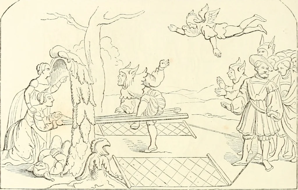 An illustration from Histoire de la caricature et du grotesque dans la littérature et dans l'art, 1875, leaf 263