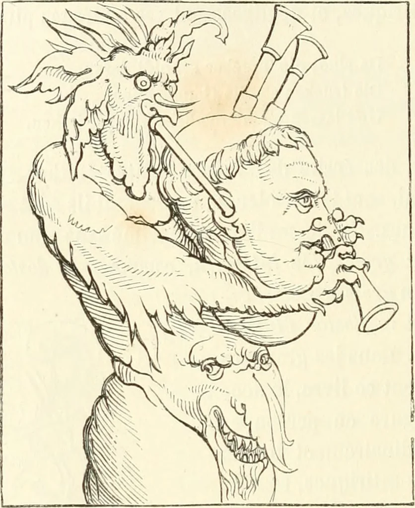An illustration from Histoire de la caricature et du grotesque dans la littérature et dans l'art, 1875, leaf 267