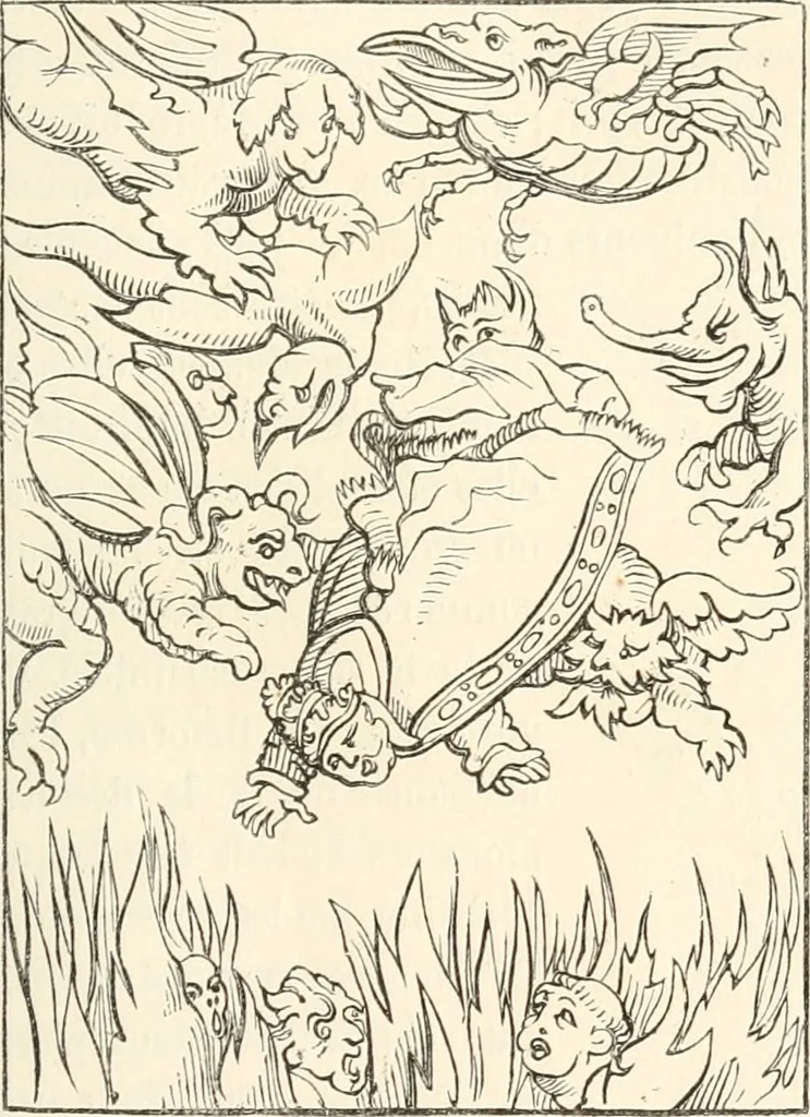 An illustration from Histoire de la caricature et du grotesque dans la littérature et dans l'art, 1875, leaf 268